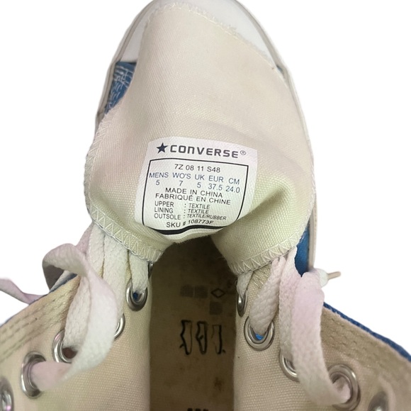Vintage Sky Blue Converse High Tops - Picture 3 of 6